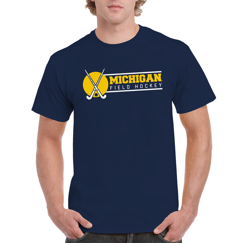 Michigan Wolverines Field Hockey Spotlight T Shirt - Navy