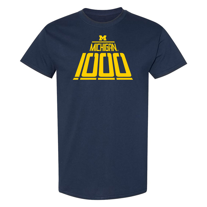 Michigan Wolverines 1000 Wins T-Shirt - Navy
