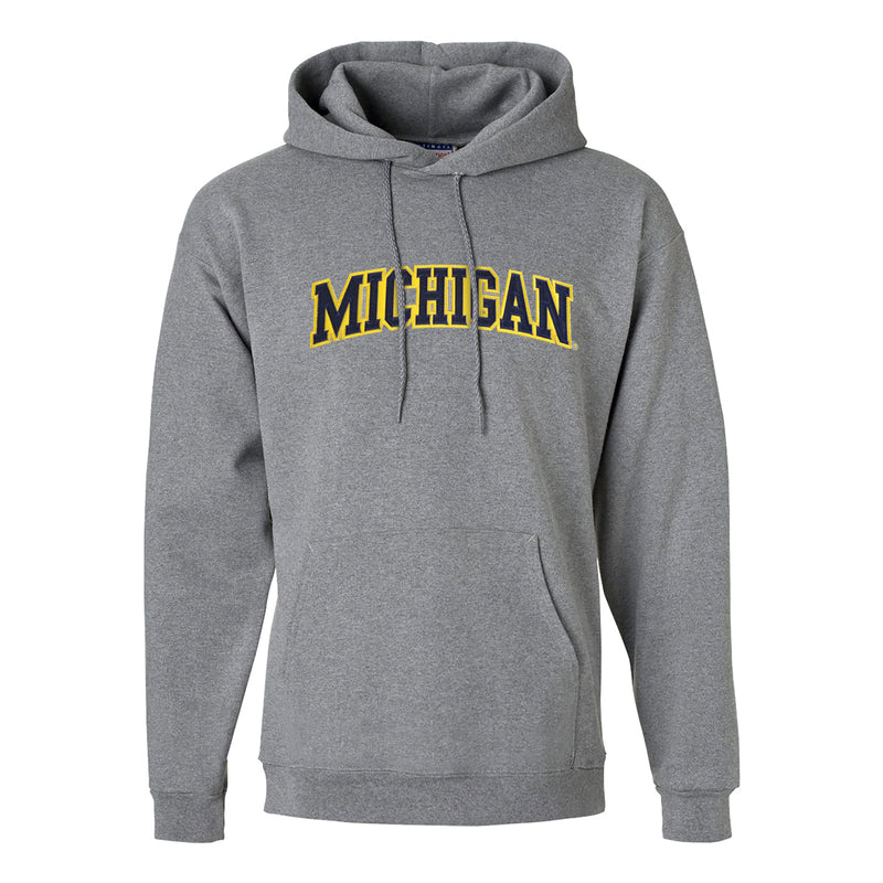 Tackle Twill Arch Hanes University of Michigan Hooded Sweatshirt - Oxford