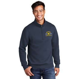 Michigan Wolverines CFP National Champions 23 Embroidered 1/4 Zip Sweatshirt - Navy