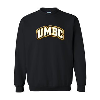 University of Maryland Baltimore County Retrievers Basic Block Crewneck Sweatshirt - Black