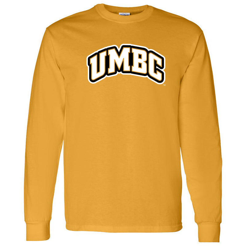 University of Maryland Baltimore County Retrievers Basic Block Long Sleeve T-Shirt - Gold