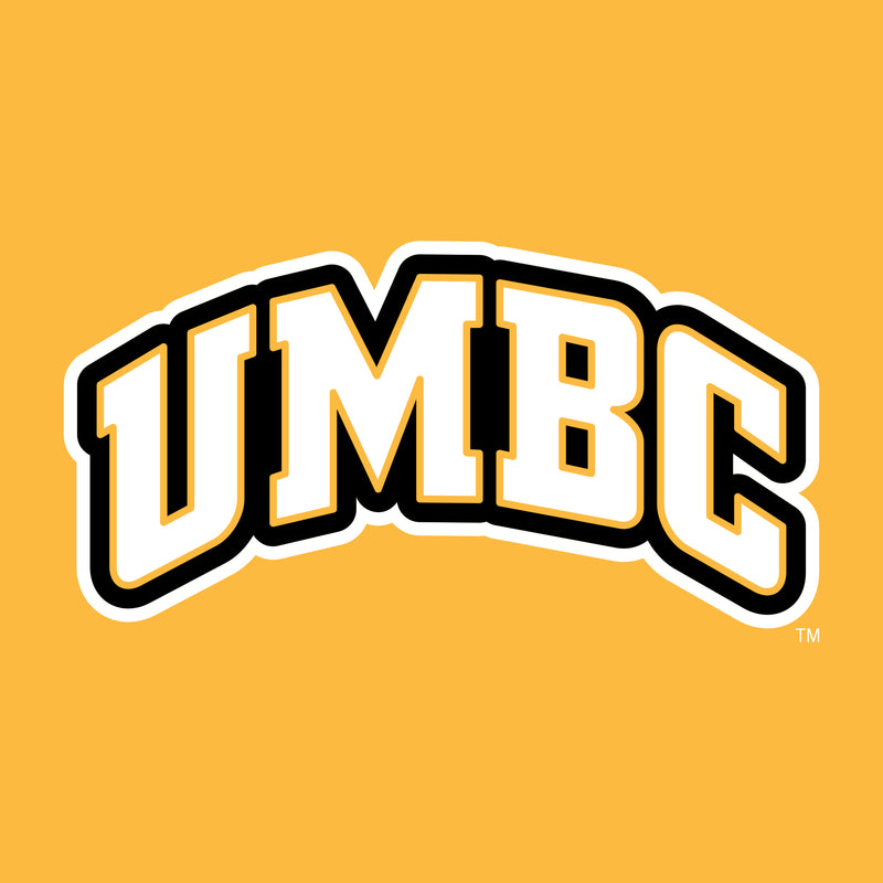 University of Maryland Baltimore County Retrievers Basic Block Crewneck Sweatshirt - Gold