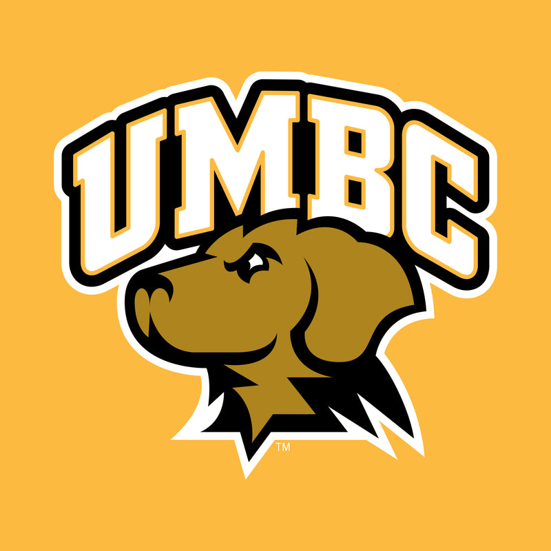 University of Maryland Baltimore County Retrievers Arch Logo Crewneck Sweatshirt - Gold