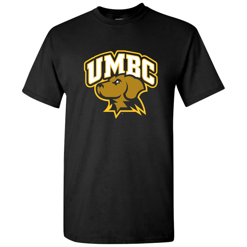 University of Maryland Baltimore County Retrievers Arch Logo Short Sleeve T Shirt - Black