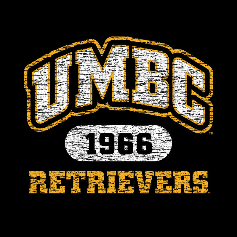 University of Maryland Baltimore County Retrievers Athletic Arch Heavy Blend Hoodie - Black