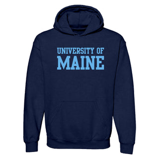 Maine Black Bears Basic Block Hoodie - Navy