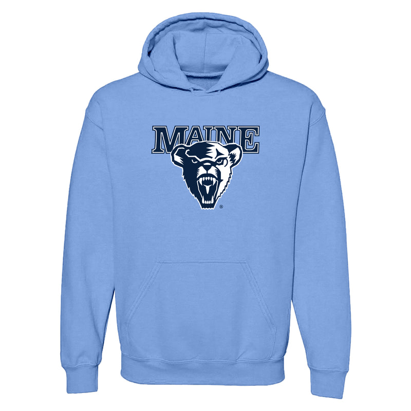 Maine Black Bears Primary Logo Hoodie - Carolina Blue