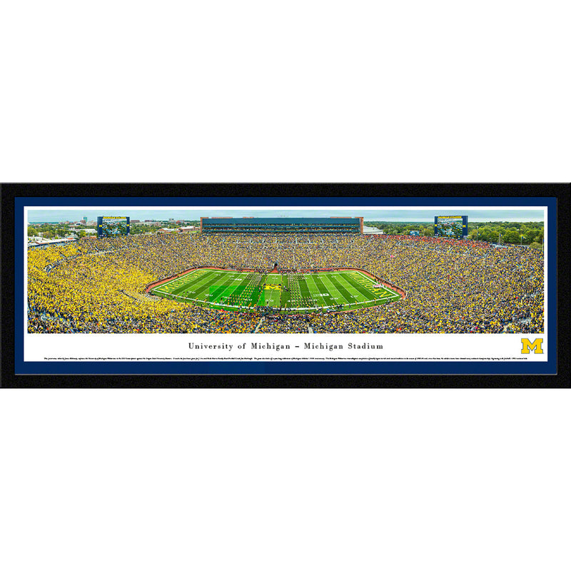 University of Michigan Wolverines Football - 50 Yard Line - Select Frame