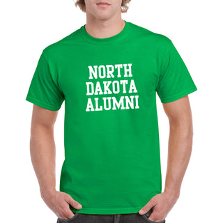 University of North Dakota Fighting Hawks Alumni Basic Block Short Sleeve T Shirt - Irish Green