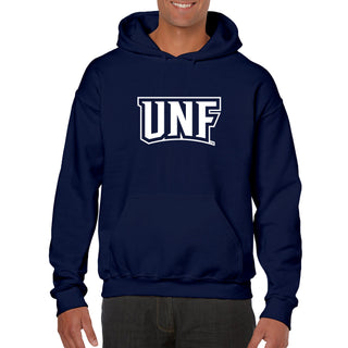 University of North Florida Ospreys Basic Block Heavy Blend Hoodie - Navy