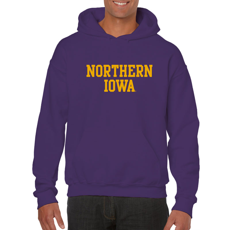 University of Northern Iowa Panthers Basic Block Hoodie - Purple