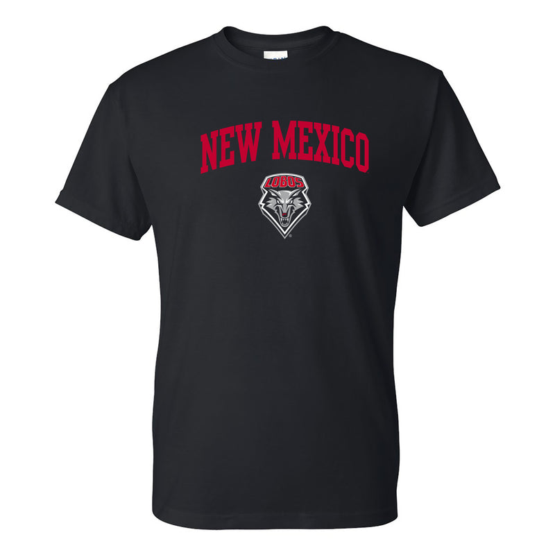 University of New Mexico Lobos Arch Logo Cotton T-Shirt - Black