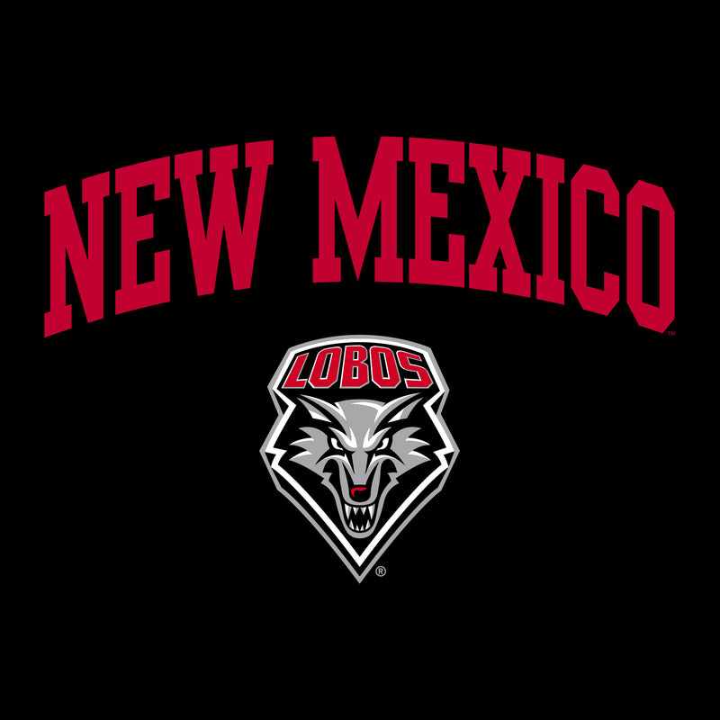 University of New Mexico Lobos Arch Logo Cotton T-Shirt - Black