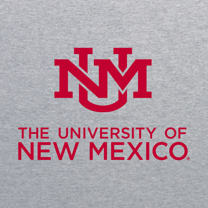 University of New Mexico Lobos Institutional Logo Cotton T-Shirt - Sport Grey