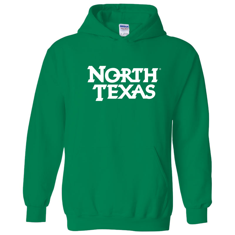 University of North Texas Mean Green Basic Block Cotton Hoodie - Irish Green