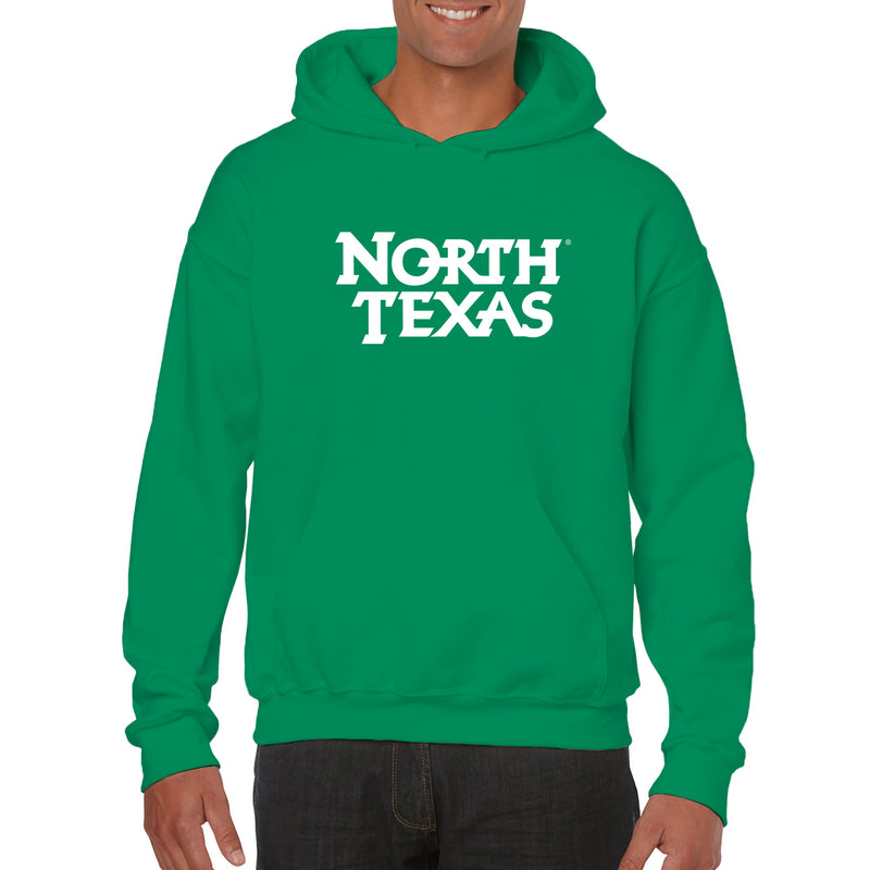 University of North Texas Mean Green Basic Block Cotton Hoodie - Irish Green