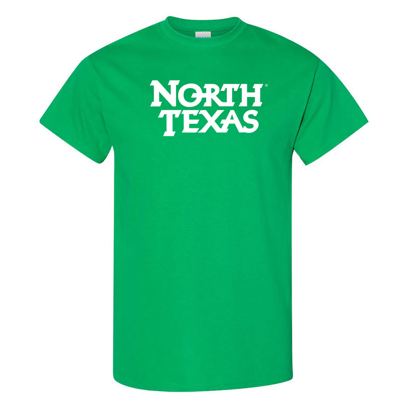 University of North Texas Mean Green Basic Block Cotton T-Shirt - Irish Green