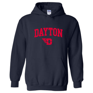 University of Dayton Flyers Arch Logo Heavy Blend Hoodie - Navy