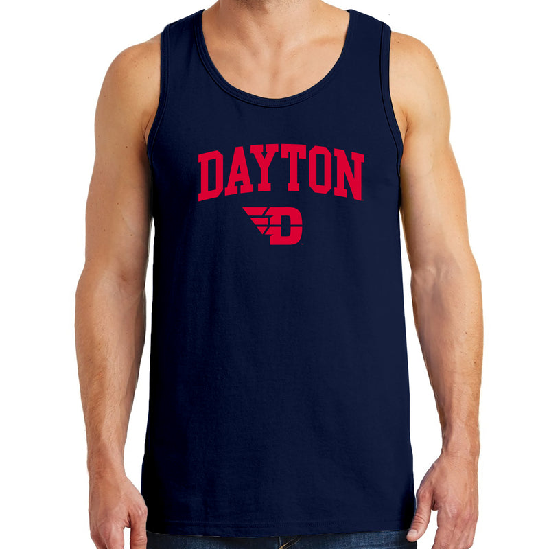 University of Dayton Flyers Arch Logo Tank Top - Navy