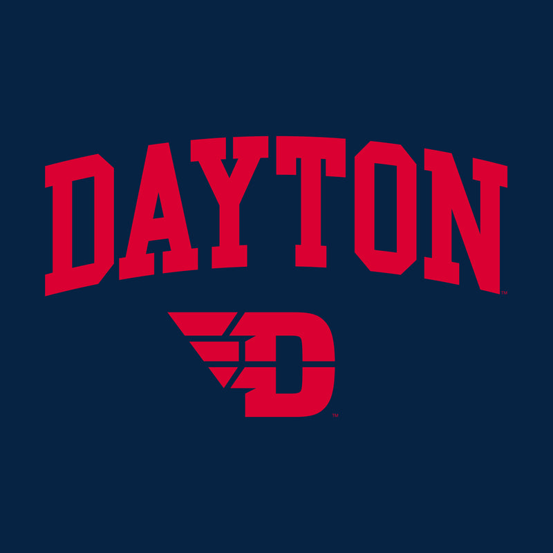 University of Dayton Flyers Arch Logo Long Sleeve T Shirt - Navy