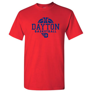 University of Dayton Flyers Basketball Hype Short Sleeve T Shirt - Red