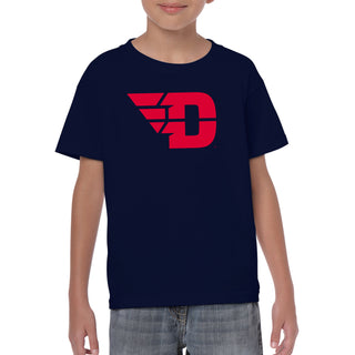 University of Dayton Flyers Primary Logo Youth Short Sleeve T Shirt - Navy