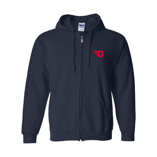 University of Dayton Flyers Primary Logo Full Zip Hoodie - Navy