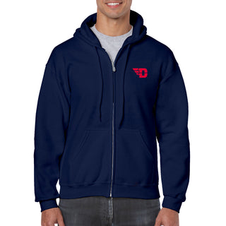 University of Dayton Flyers Primary Logo Full Zip Hoodie - Navy