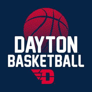 University of Dayton Flyers Basketball Flux Cotton Short Sleeve T Shirt - Navy