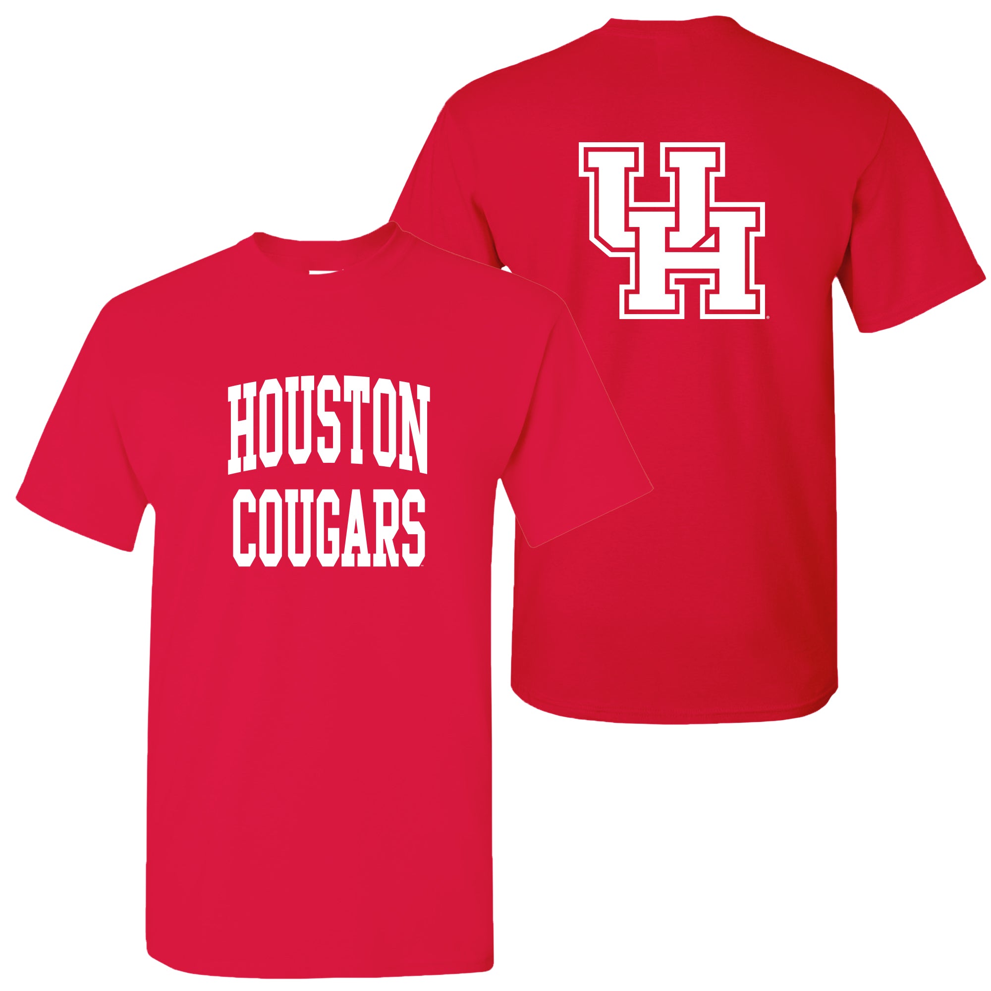 thumbnail image 2 of University Of Houston Cougars Cotton Fabric – Tone On Tone Print – Sold By The Yard (Full Yards) By Sykel 2 of 5