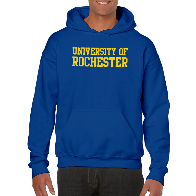 University of Rochester Yellowjackets Basic Block Heavy Blend Hoodie - Royal