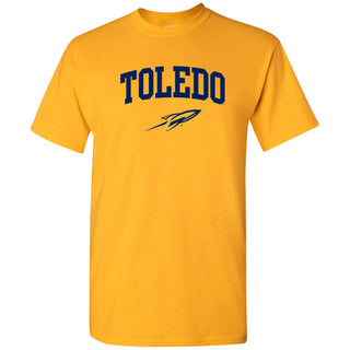 University of Toledo Rockets Arch Logo Short Sleeve Tee - Gold