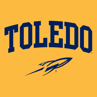 University of Toledo Rockets Arch Logo Short Sleeve Tee - Gold