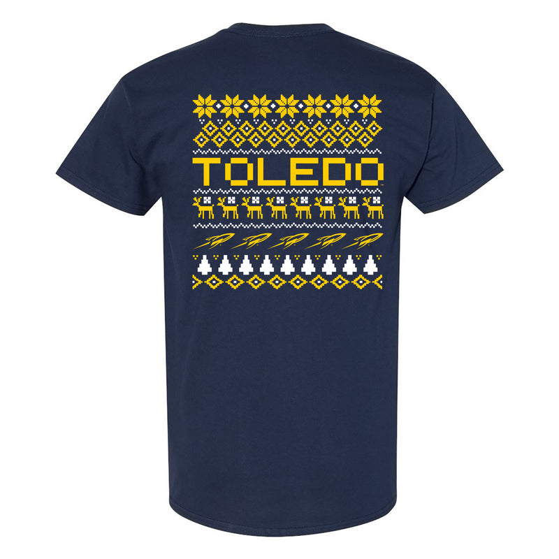 Toledo Holiday Sweater T-Shirt - Navy