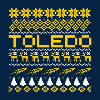 Toledo Holiday Sweater T-Shirt - Navy