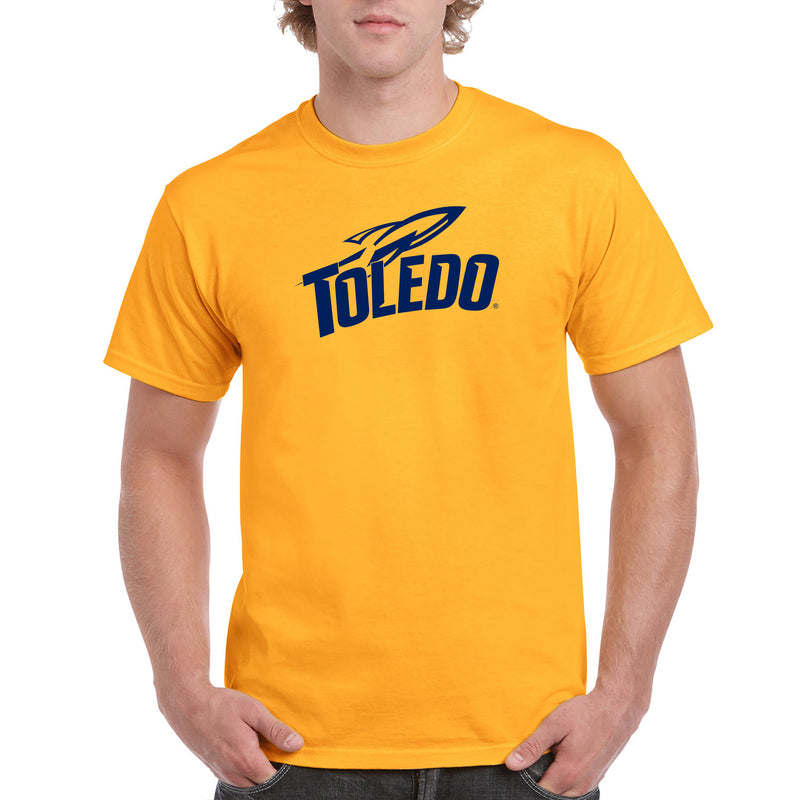 University of Toledo Rockets Primary Logo Short Sleeve Tee - Gold