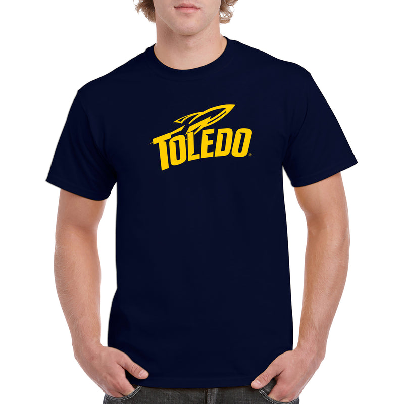 University of Toledo Rockets Primary Logo Short Sleeve T-Shirt - Navy