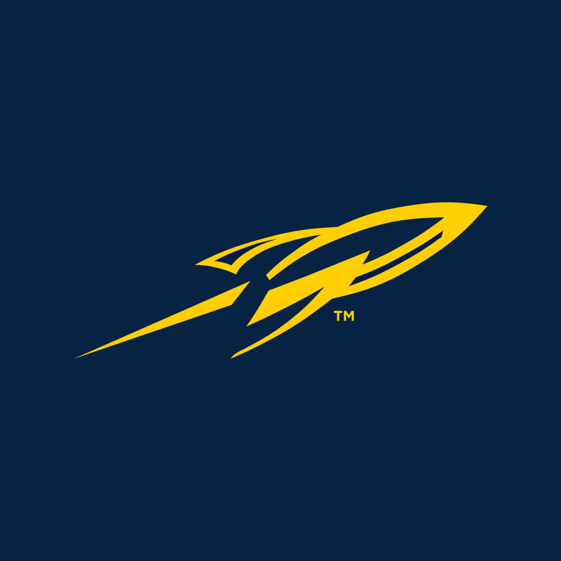 University of Toledo Rockets Primary Logo Left Chest Quarter Zip Sweatshirt - Navy