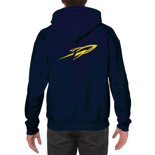 University of Toledo Rockets Front Back Print Heavy Blend Hoodie - Navy