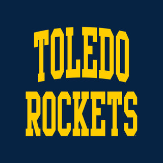 University of Toledo Rockets Front Back Print Short Sleeve T Shirt - Navy