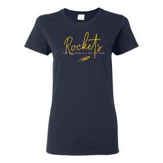 Toledo Thin Script Womens T-Shirt - Navy