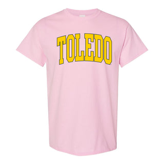 Toledo Rockets Mega Arch T-Shirt - Light Pink