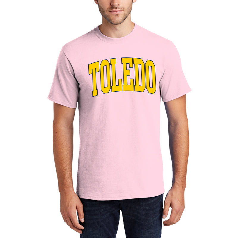 Toledo Rockets Mega Arch T-Shirt - Light Pink