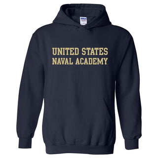 United States Naval Academy Midshipmen Basic Block Heavy Blend Hoodie - Navy