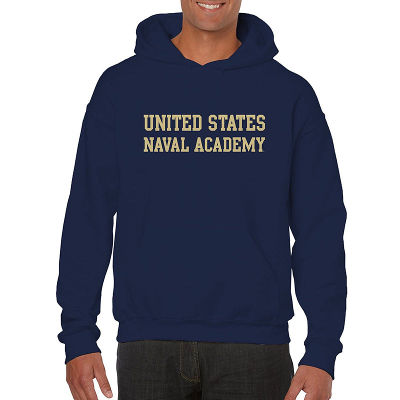 United States Naval Academy Midshipmen Basic Block Heavy Blend Hoodie - Navy