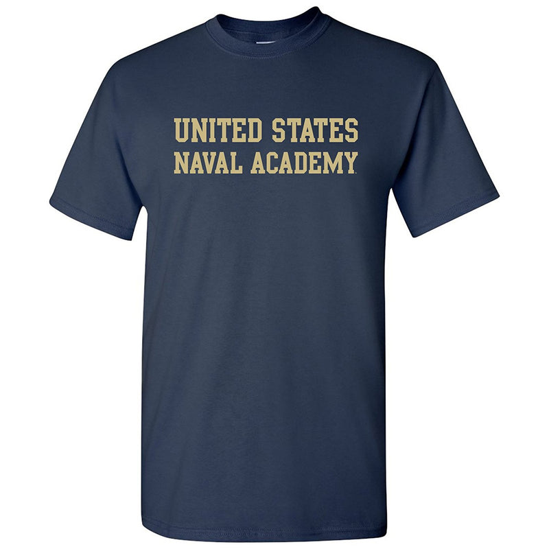 United States Naval Academy Midshipmen Basic Block Short Sleeve T-Shirt - Navy