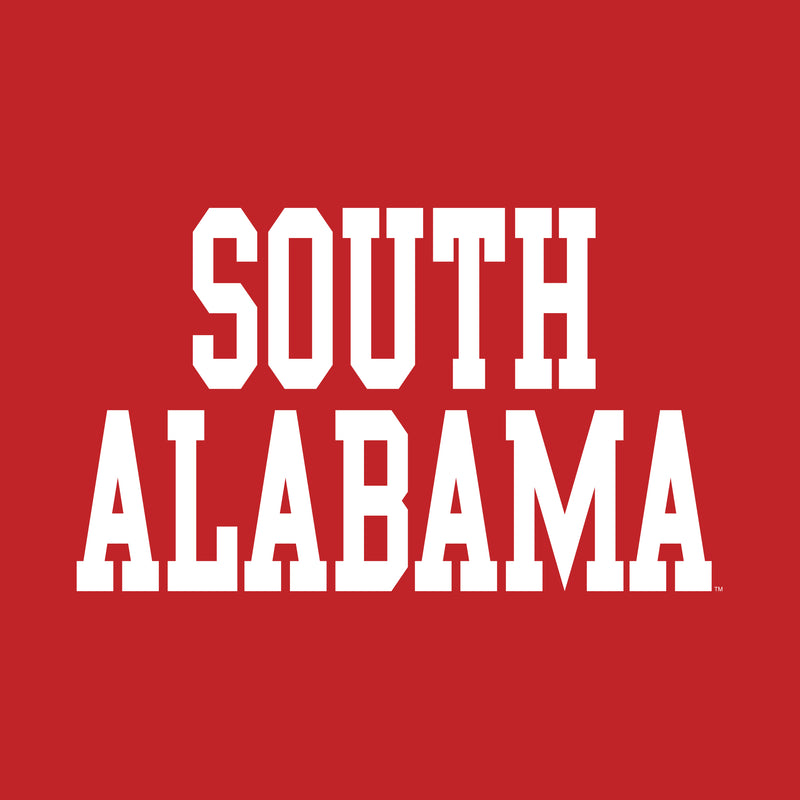 South Alabama Jaguars Basic Block T Shirt - Red