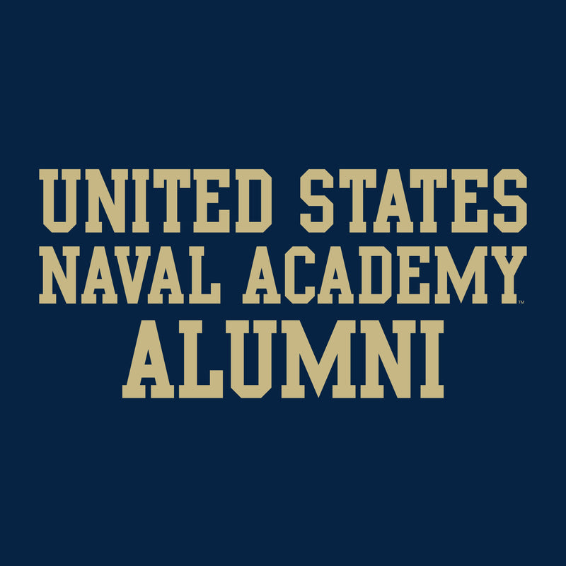 United States Naval Academy Midshipmen Alumni Basic Block Short Sleeve T Shirt - Navy