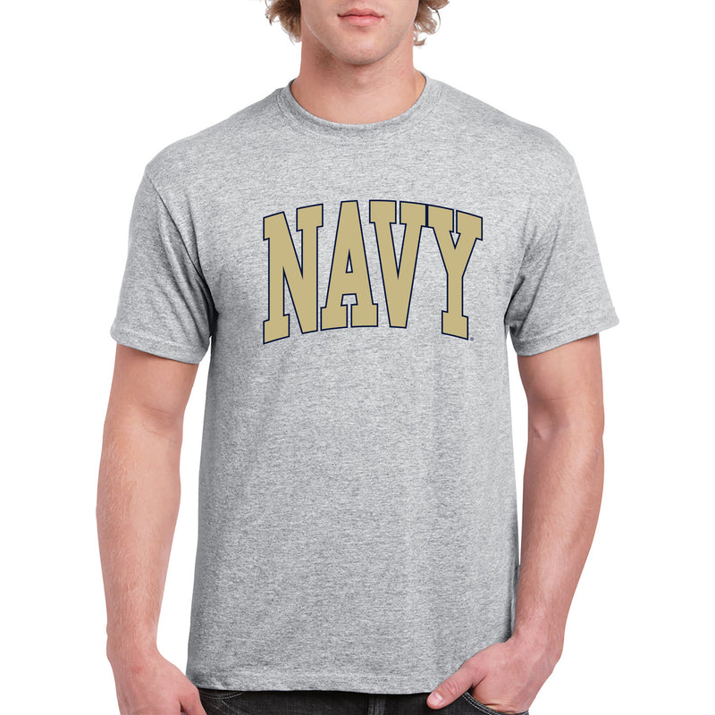 US Naval Academy Midshipmen Mega Arch T-Shirt - Sport Grey